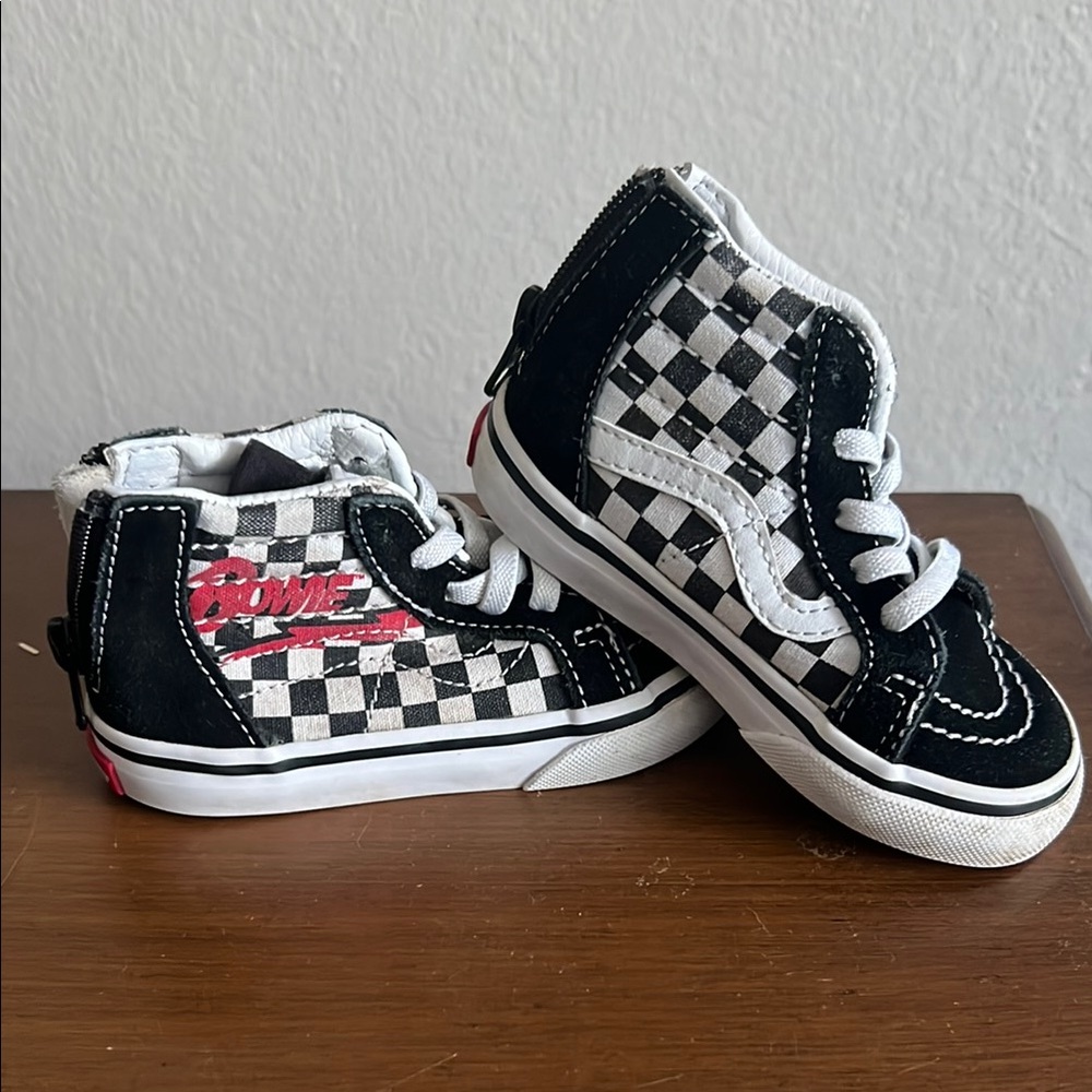 Vans Kids Checkerboard High-Top Sneakers